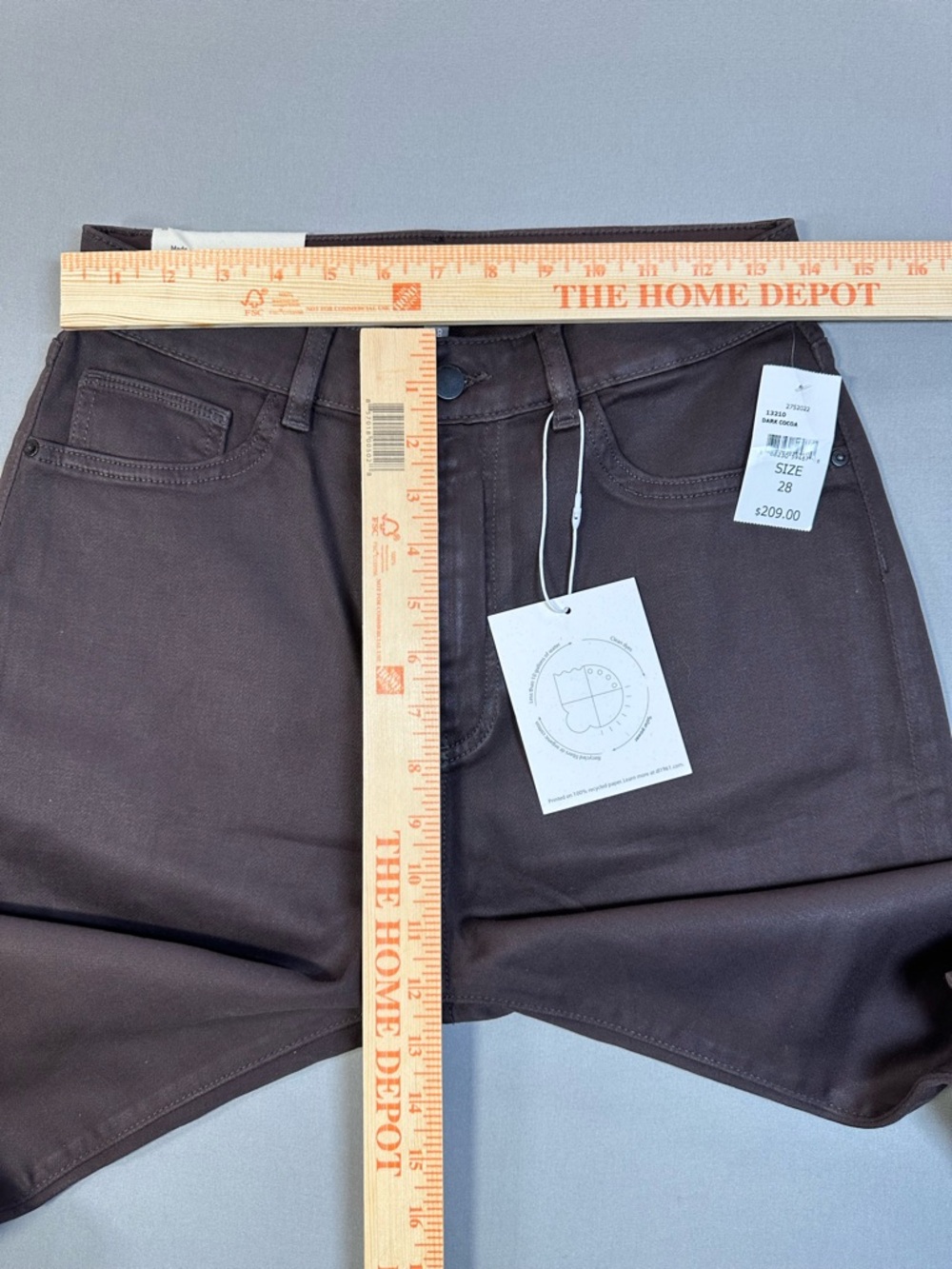 NWT DL1961 Emilie Straight Ultra High Rise Vintage 31" Ultimate Knit - Womens 28 - Picture 12 of 16